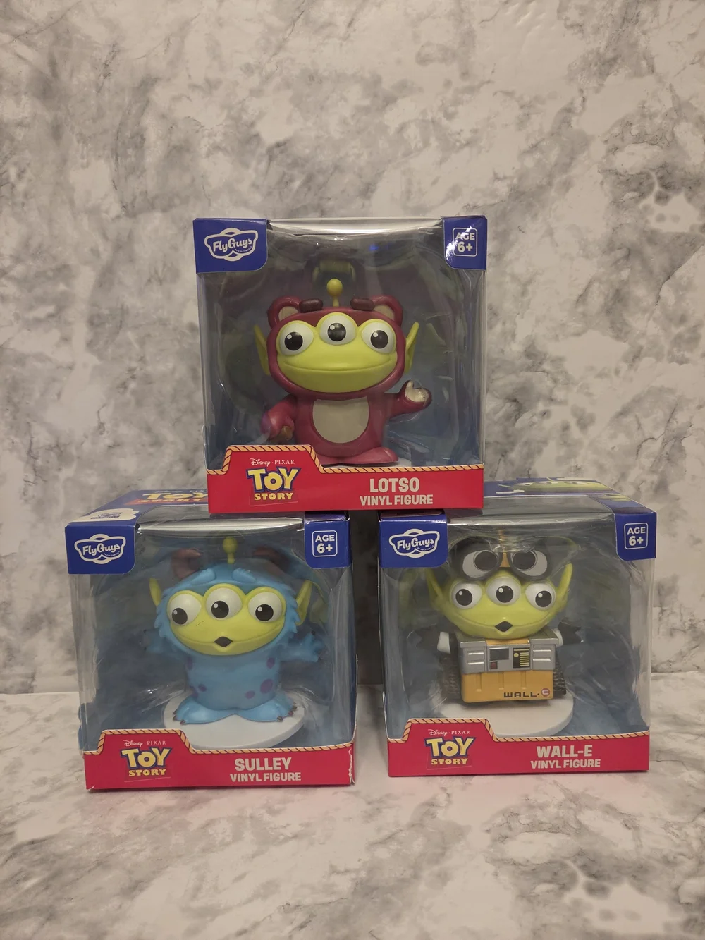Disney Pixar Toy Story Alien Version Vinyl Figures Lotso, Sulley & Wall-E